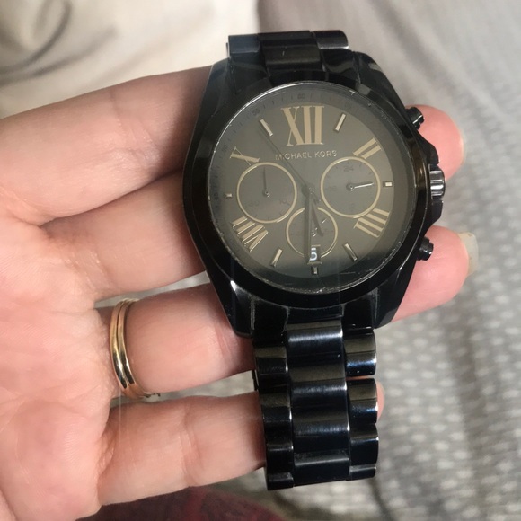 Black Michael Kors graphite watch- - Picture 1 of 7